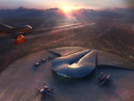 SpaceShipTwo will launch from Spaceport America in New Mexico