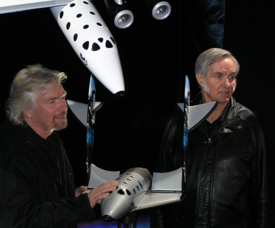Sir Richard Branson and Burt Rutan unveil SpaceShipTwo and WhiteKnightTwo