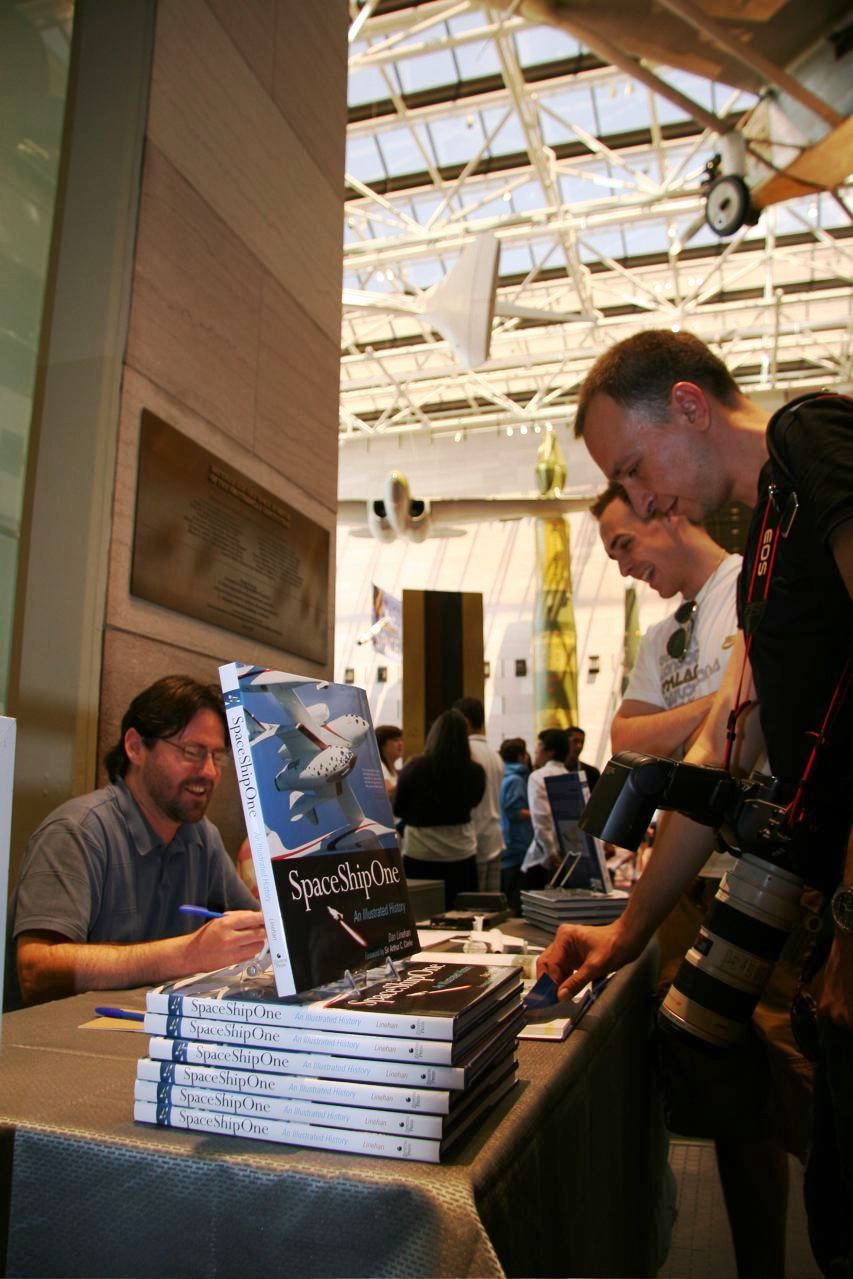 Book signing at the National Air and Space Museum